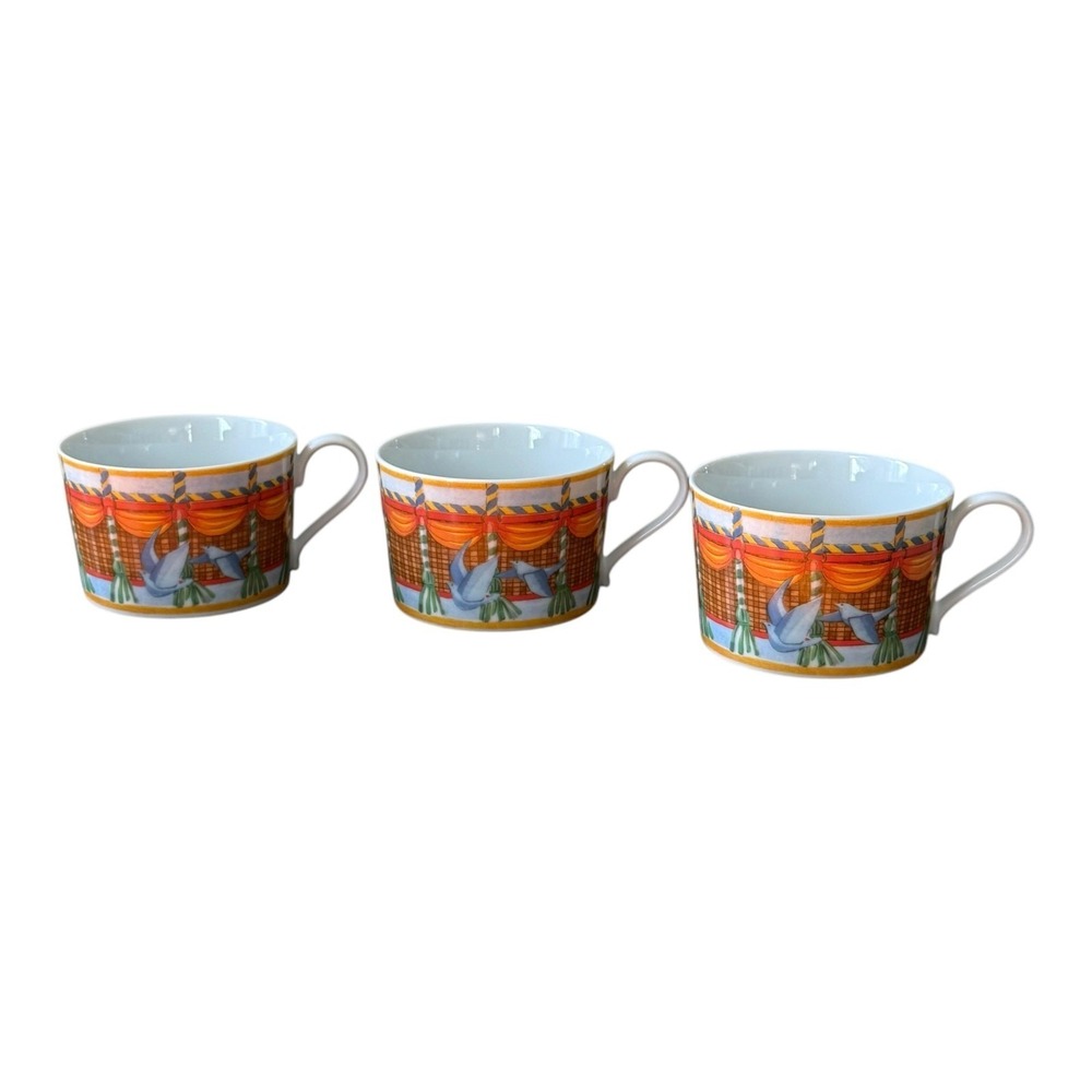 Williams Sonoma Montgolfiere Flat Cups Only Set of 3 Made in Japan 2.25" High LN